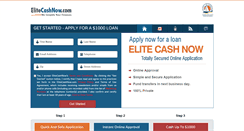 Desktop Screenshot of elitecashnow.com